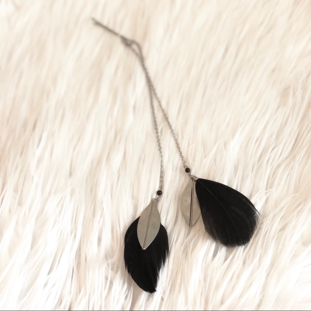 ADD-ON Only - NWOT - Black Feather Hair Accessory